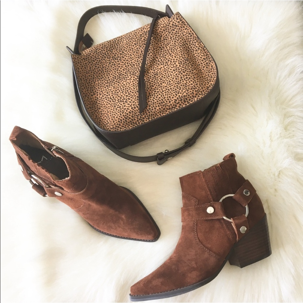 new Marc Fisher ★ Suede Western Chelsea Ankle Boot - Picture 11 of 15